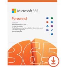 Microsoft 365 Personnel - 1 utilisateur - Abonnement 1 an