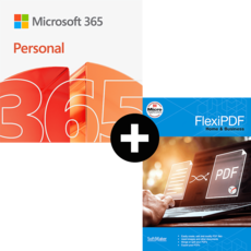 Pack Microsoft 365 Personal - 1 utente - 1 anno + FlexiPDF Home & Business - 3 PC - Licenza perpetua