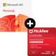 Microsoft 365 Personal + McAfee LiveSafe