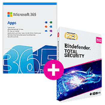 Microsoft 365 Apps for business + Bitdefender Total Security