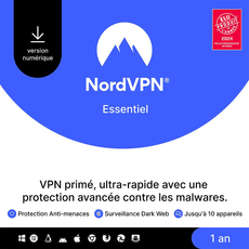 NordVPN Essentiel - 10 appareils - Abonnement 1 an