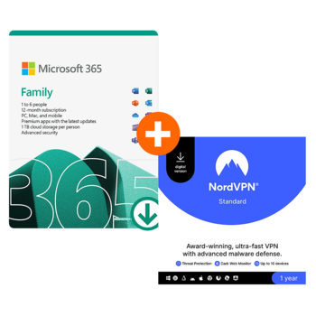 Microsoft 365 Family + NordVPN Standard
