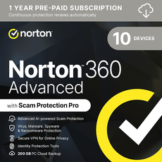 Norton 360 Advanced - 10 devices - 1-year-subscription