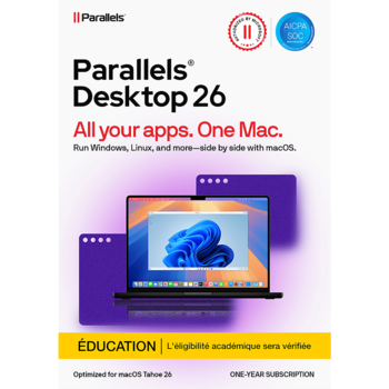 Parallels Desktop pour Mac - Etudiants et enseignants - Abonnement