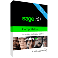 Sage 50 Comptabilité Essentials - Formule Simply - 1 utilisateur - 2 SIRET - Abonnement 1 an