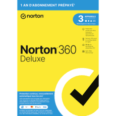 Norton 360 Deluxe 2024 - 3 appareils - Abonnement 1 an